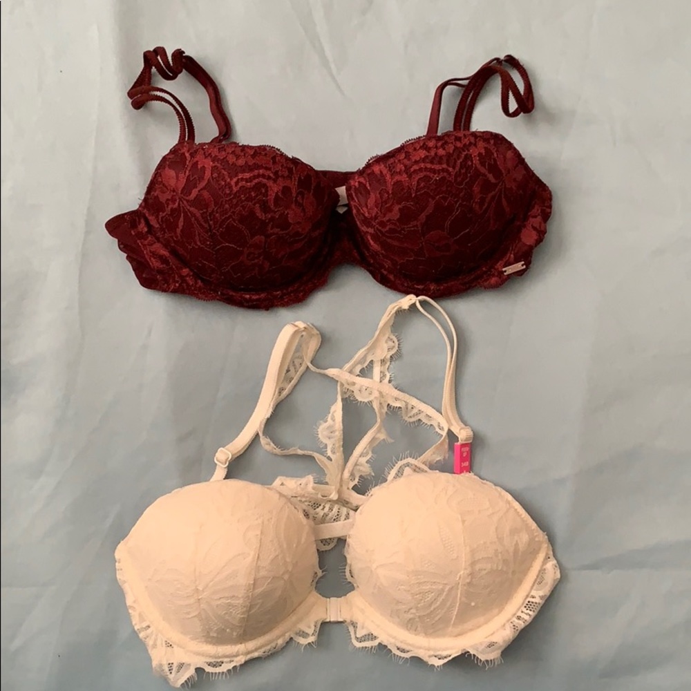 BUNDLE PINK LACY BRAS